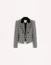Wool Jacket With Check Pattern