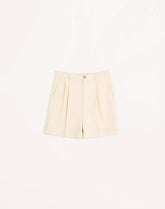 Cotton Canvas Cuffed Bermuda Shorts