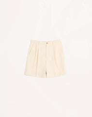 Cotton Canvas Cuffed Bermuda Shorts