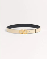 VLogo Signature Belt In Shiny Calfskin 30 Mm