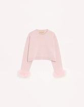 Cashmere Jumper With Feathers
