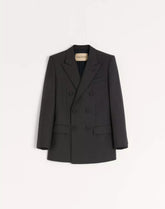 Valentino Double-Breasted Wool Gabardine Jacket