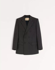 Valentino Double-Breasted Wool Gabardine Jacket