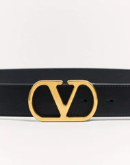 VLogo Signature Belt In Shiny Calfskin 30 Mm