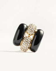 Pas Plus Metal, Enamel And Swarovski® Crystal Earrings
