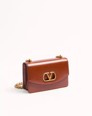 Valentino Garavani Vain Shoulder Bag In Shiny Calfskin