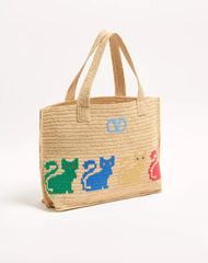 Valentino Garavani Raffiachat Large Raffia Shopping Bag