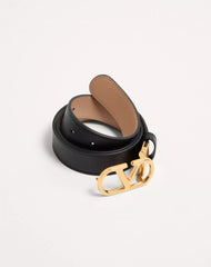 VLogo Signature Reversible Shiny Calfskin Belt - 30Mm / 1.2 In.