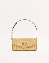Valentino Garavani Devain Small Shoulder Bag In Cloqué Jacquard Fabric.
