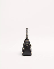 Small Rockstud Grainy Calfskin Crossbody Bag