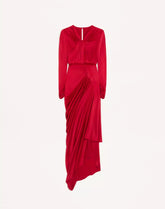 Crepe Satin Gown