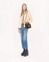 Valentino Garavani Rockstud Small Shoulder Bag In Suede