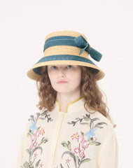 VLogo Signature Straw Bucket Hat