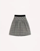 Wool Bermuda Shorts With Check Pattern