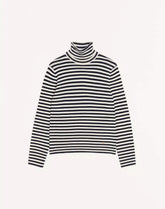 Valentino High-Neck Wool Jumper With VLogo Patch