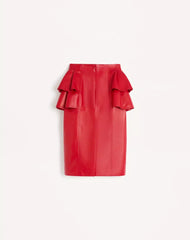 Leather Midi Skirt