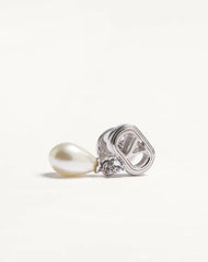 Ovalette Earrings In Metal, Pearls And Swarovski® Crystals