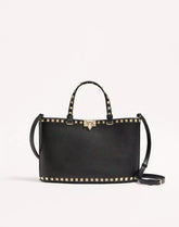 Valentino Garavani Rockstud Small Shopping Bag In Grainy Calfskin