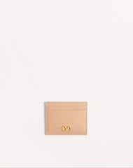 VLogo Signature Grainy Calfskin Card Holder