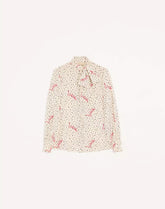 Plus De Pois Crepe De Chine Bubble Shirt