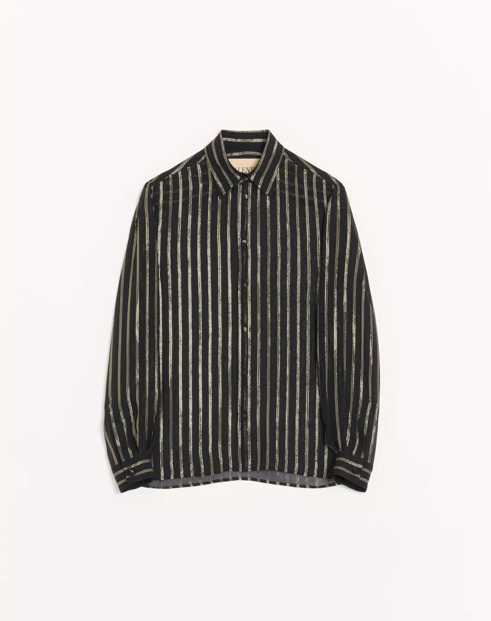 Valentino Silk Chiffon & Lurex Shirt