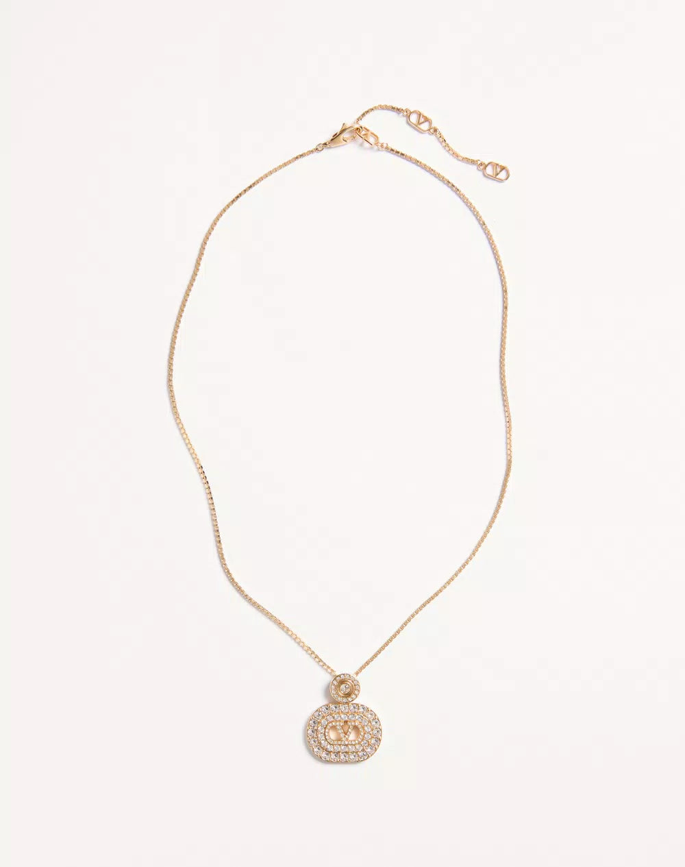 Vlogo Signature Metal And SwarovskiÂ® Crystal Necklace