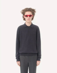 Valentino Wool Polo With VLogo Embroidery