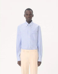 VLogo Embroidered Cotton Shirt