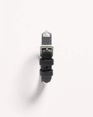 Rockstud Leather Bracelet With Ruthenium Studs