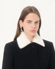 Pas Plus Metal, Enamel And SwarovskiÂ® Crystal Earrings