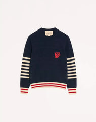 Valentino Wool Sweater With Vg Embroidery