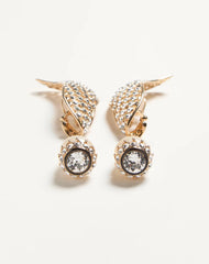 Poetique Des Gouttes Earrings In Metal, Pearl And SwarovskiÂ® Crystals