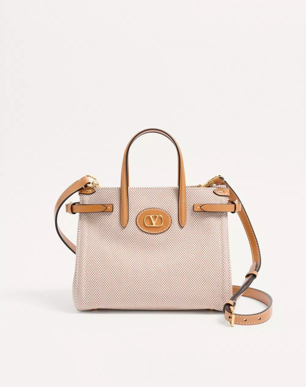 Valentino Garavani Antibes Small Canvas Shopping Bag