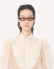 Embroidered Organza Shirt
