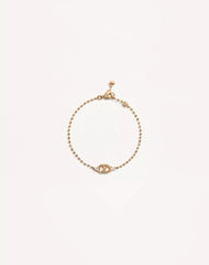 Ovalette Metal And SwarovskiÂ® Crystal Bracelet