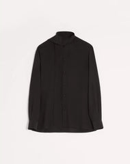 Valentino Crepe De Chine Silk Shirt With Scarf Collar