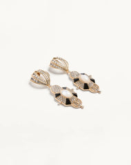 Pas Plus Earrings In Metal, Resin, Enamel And SwarovskiÂ® Crystals