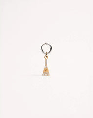 Chez Valentino Single Earring In Metal And SwarovskiÂ® Rhinestones