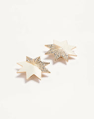 Pas Plus Earrings In Metal, Enamel And SwarovskiÂ® Crystals