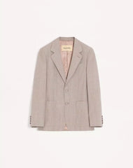 Valentino Single-Breasted Jacket In BoutonnÃ© Wool