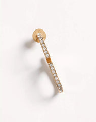 Vlogo Signature Metal And SwarovskiÂ® Crystal Earrings