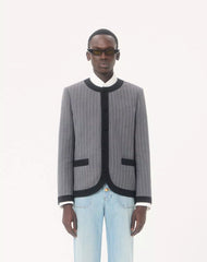 Valentino Pinstripe Wool Jacket