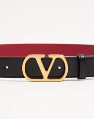VLogo Signature Reversible Shiny Calfskin Belt - 30Mm / 1.2 In.