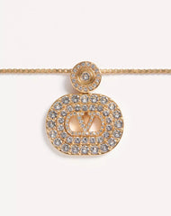 Vlogo Signature Metal And SwarovskiÂ® Crystal Necklace