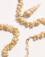 Jardin Aquatique Necklace In Metal And Shells