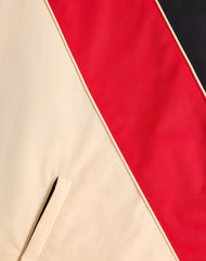 Nylon Hooded Windbreaker With VLogo Patch