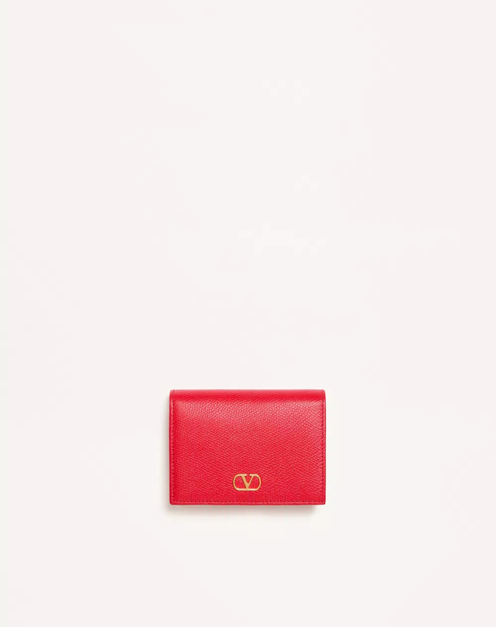 VLogo Signature Grainy Calfskin Wallet