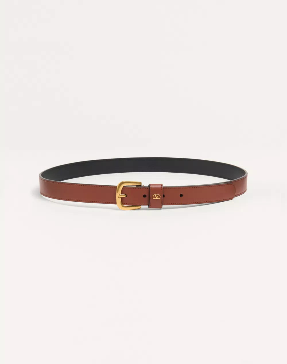 VLogo Signature Belt In Shiny Calfskin 25 Mm