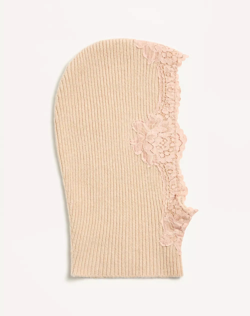 VLogo Signature Cashmere And Lace Hood