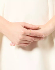 VLOGO SIGNATURE METAL AND SWAROVSKIÂ® CRYSTAL RING
